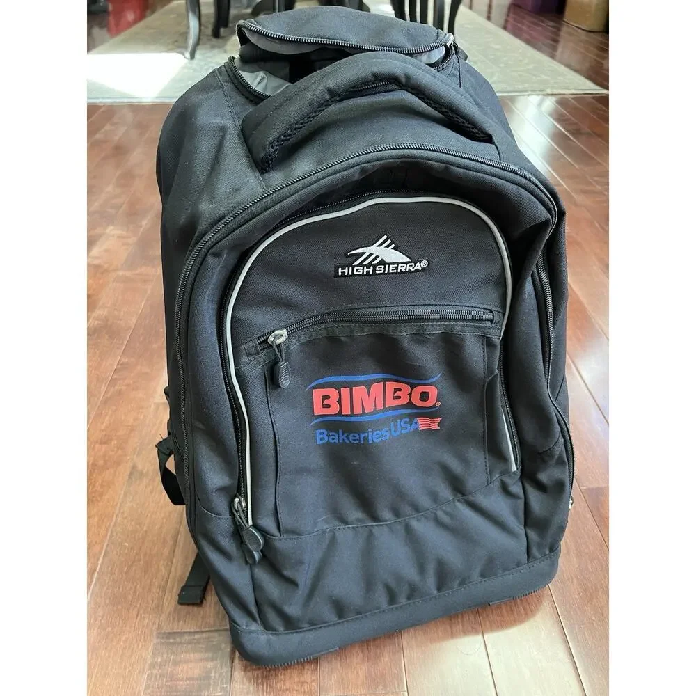 High Sierra Rolling Backpack with Laptop Sleeve, One Size